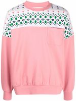 Billionaire Boys Club pull en maille Fair Isle - Rose