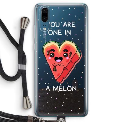 One In A Melon: Huawei P20 Transparant Hoesje met koord