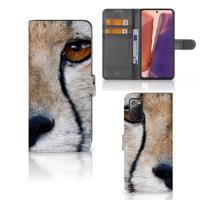 Samsung Galaxy Note 20 | Telefoonhoesje | Met pasjeshouder | Cheetah