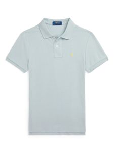 Ralph Lauren Kids polo en coton à logo brodé - Bleu