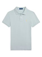 POLO RALPH LAUREN KIDS polo en coton à logo brodé - Bleu