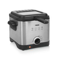 Princess 182612 Mini Friteuse 1.5L 1000W RVS/Zwart - thumbnail