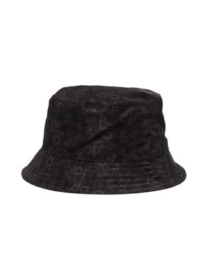 Off-White Kids bob à logo imprimé - Noir