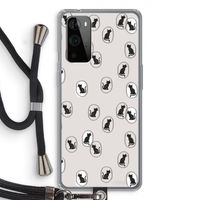 Miauw: OnePlus 9 Pro Transparant Hoesje met koord