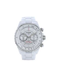 CHANEL Pre-Owned montre J12 Chronographe 41 mm pre-owned (années 2010) - Blanc