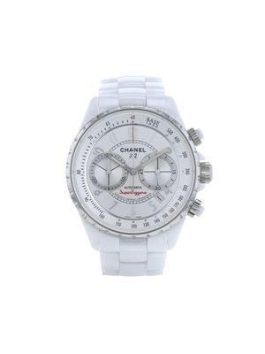 CHANEL Pre-Owned montre J12 Chronographe 41 mm pre-owned (années 2010) - Blanc