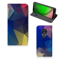Motorola Moto G7 Play Stand Case Polygon Dark - thumbnail