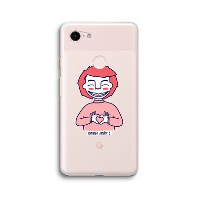 Hartje: Google Pixel 3 XL Transparant Hoesje