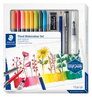 Viltstift Staedtler Design Journey Floral watercolor 12-delig - thumbnail