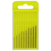 Donau Elektronik HSS-CO-200 HSS Metaal-spiraalboorset 0.3 mm, 0.4 mm, 0.5 mm, 0.6 mm, 0.7 mm, 0.8 mm, 0.9 mm, 1.0 mm, 1.1 mm, 1.2 mm DIN 338 Cilinderschacht 10