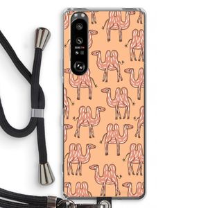 Kameel: Sony Xperia 1 III Transparant Hoesje met koord