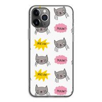 Meow: iPhone 11 Pro Transparant Hoesje