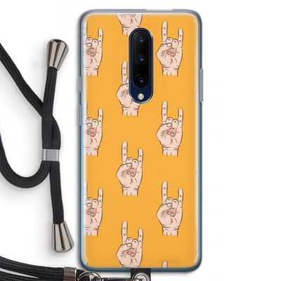 Rock: OnePlus 7 Pro Transparant Hoesje met koord