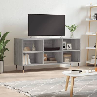 Tv-meubel 103,5x30x50 cm bewerkt hout grijs sonoma eikenkleurig
