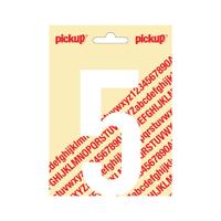 Plakcijfer Nobel 120mm wit 5 - Pickup Plakcijfer Nobel 120mm wit 5 - Pickup
