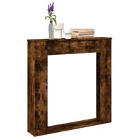 Haardombouw 100x20x100 cm bewerkt hout gerookt eikenkleurig