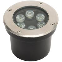 LED Grondspot Inbouw Rond 6W IP67 Natuurlijk Wit 4000K Mat Chroom RVS