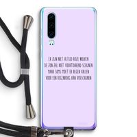 Regenboog: Huawei P30 Transparant Hoesje met koord Regenboog: Huawei P30 Transparant Hoesje met koord
