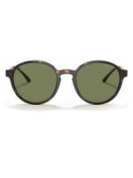 Giorgio Armani lunettes de soleil à monture Panto - Vert - thumbnail