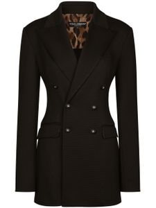 Dolce & Gabbana blazer à boutonnière croisée - Marron