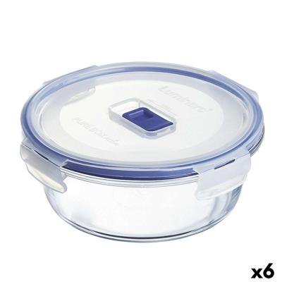 Hermetische Lunchtrommel Luminarc Pure Box Active 920 ml 15 x 7 cm Tweekleurig Glas (6 Stuks)