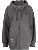 AAPE BY *A BATHING APE® hoodie en coton à patch logo - Gris - thumbnail