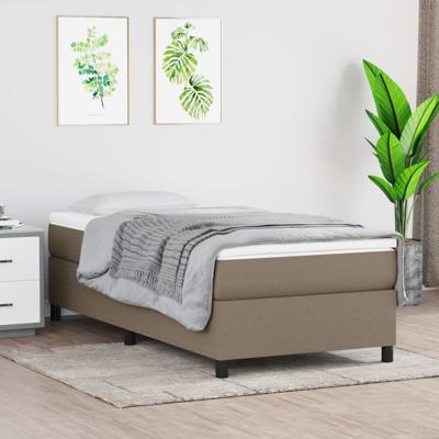 Bedframe zonder matras 90x190 cm stof taupe