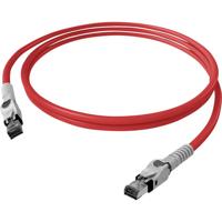 Easylan CP1ORMSMS0030 RJ45 Netwerkkabel, patchkabel CAT 6A S/FTP 3.00 m Rood (helder) Afgeschermd (dubbel), Halogeenvrij, Vlambestendig 1 stuk(s)