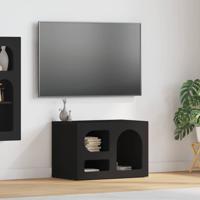 TV-kast Zwart 60 x 35 x 40 cm Bewerkt hout