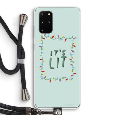 It's Lit: Samsung Galaxy S20 Plus Transparant Hoesje met koord