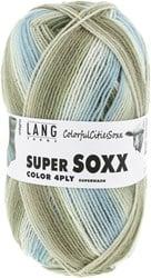 Lang Yarns Super Soxx Color 4-PLY 505 Olijf/Lichtblauw/Grijs 1143 Jodhpur