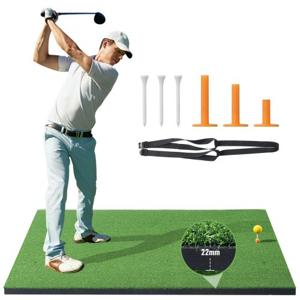 VEVOR Golfslagmat Oefenmat 152x122cm Trainingshulpmiddel Draagbaar 10 mm dikte