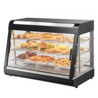 VEVOR 3-traps commerciële voedselverwarmer pizzakast 1,5 kw display kebab