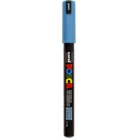 Uni-Posca Posca marker, afm pc-1mr, lijndikte 0,7 mm, extra-fijn, metallic blauw, 1 stuk