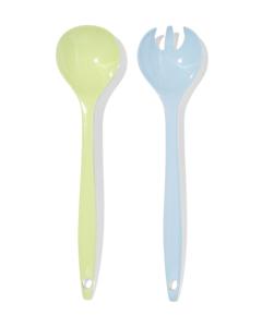 HEMA Opscheplepel Set Melamine Lila/geel 29cm