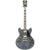 D&apos;Angelico Excel DC Stopbar Black Dog semi-akoestische gitaar met koffer