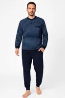 Pyjama heren lange mouw - Blue stripe