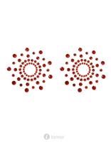 * BE LILY Rode strass tepelplakkers ,BL275034
