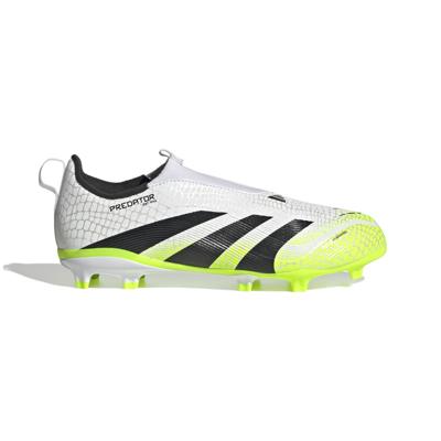 adidas Predator League Veterloze Gras / Kunstgras Voetbalschoenen (MG) Kids Wit Zwart Neongeel