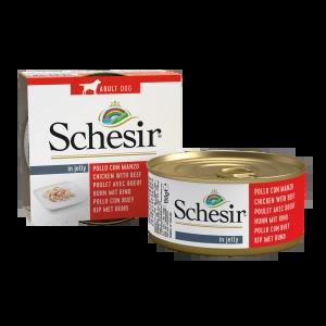 Schesir Schesir Hond Gelei Kip&Rund 150gr