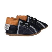 Baby Dutch babyslofjes denim cognac-L