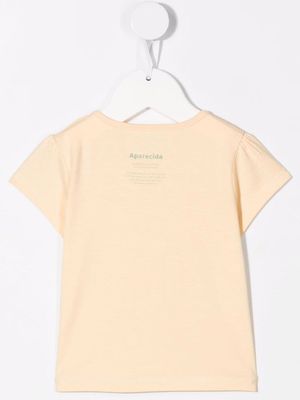 Knot t-shirt à imprimé graphique - Jaune