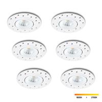 Trimless LED-inbouwspot set 6 stuks Sola wit 5W dim-to-warm