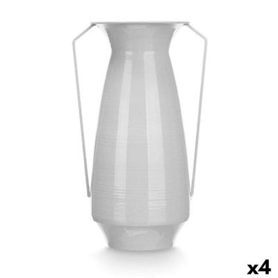 Vaas Gift Decor Grijs Ijzer Kegelvormig 25,5 x 41,5 x 18,5 cm (4 Stuks)