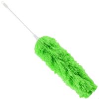 Plumeau/duster - synthetisch - groen - 60 cm - schoonmaak artikel
