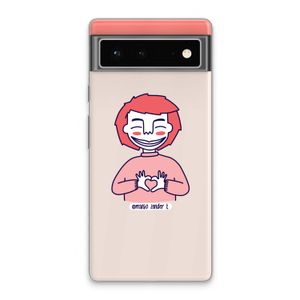 Hartje: Google Pixel 6 Transparant Hoesje
