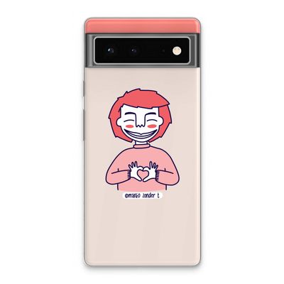Hartje: Google Pixel 6 Transparant Hoesje