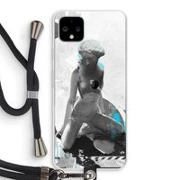 I will not feel a thing: Pixel 4 XL Transparant Hoesje met koord