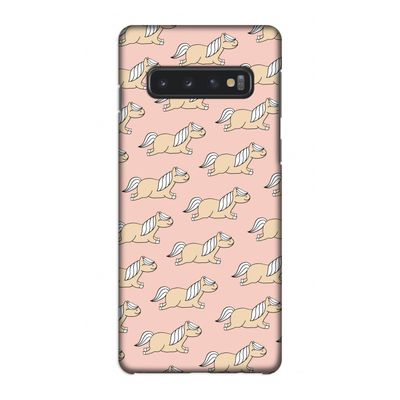 Ponys: Samsung Galaxy S10 4G Volledig Geprint Hoesje