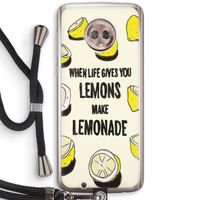 Lemonade: Motorola Moto G6 Transparant Hoesje met koord